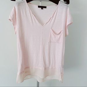 4/$25 Sanctuary (Anthropologie) Layered Linen Tee